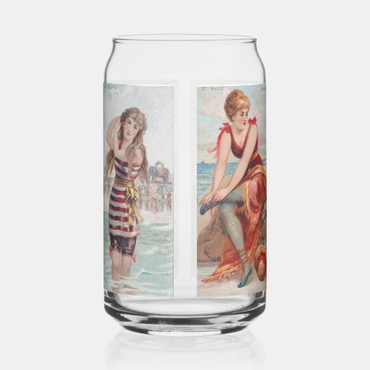 Surf Beauties Blikvorm Glas (Links)