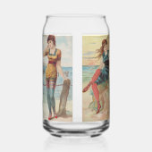 Surf Beauties Blikvorm Glas (Achterkant)