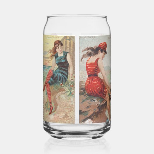 Surf Beauties Blikvorm Glas (Rechts)