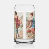 Surf Beauties Blikvorm Glas (Links)