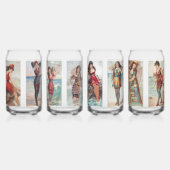 Surf Beauties Blikvorm Glas (Voorkant)