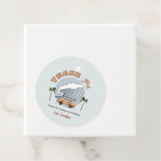 Surf - Birthday Cirkel Dank u Label (In situ)