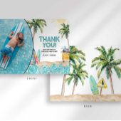 Surf Birthday - dank je wel Kaart