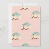 Surf - Birthday - uitnodiging voor een meisje van  (Achterkant)