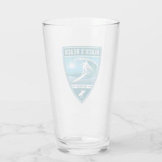 Surf Black's strand San Diego Glas (Achterkant)