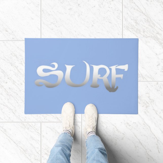 Surf blauw deurmat (Binnen)