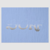 Surf blauw fade tissue papier (Voorkant)