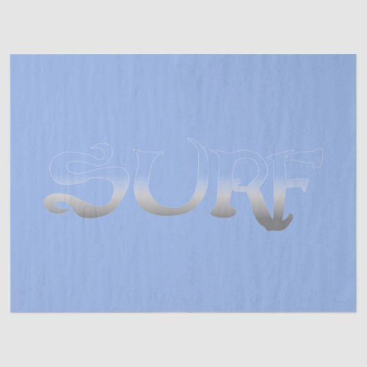 Surf blauw fade tissue papier (Voorkant)