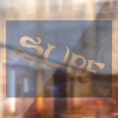 Surf blauw gekanteld See-Thru venster Cling Back s Raamsticker (Vel 2)