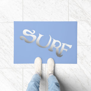 Surf blauw gekantelde deurmat