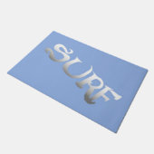 Surf blauw gekantelde deurmat (Schuin)