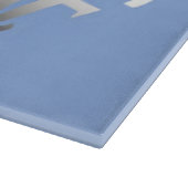 Surf blauw gekantelde glassnijplank snijplank (Hoek)