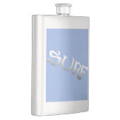 Surf blauw gekantelde roestvrijstalen kolf flacon (Rechts)