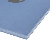 Surf blauw glassnijplank snijplank (Hoek)