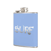 Surf blauw omwikkelde kolf heupfles (Links)