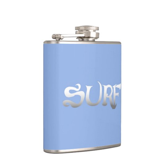 Surf blauw omwikkelde kolf heupfles (Rechts)