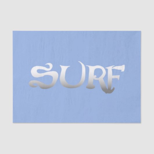 Surf blauw tissuepapier (Voorkant)