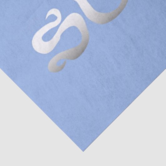 Surf blauw tissuepapier (Detail)