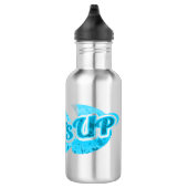 Surf blauw waterfles  (Rechts)
