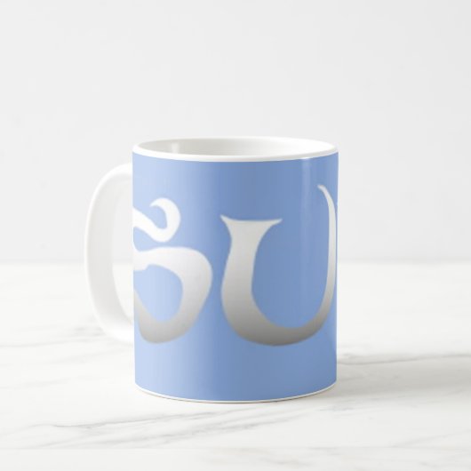 Surf blauwe mok (Voorkant links)