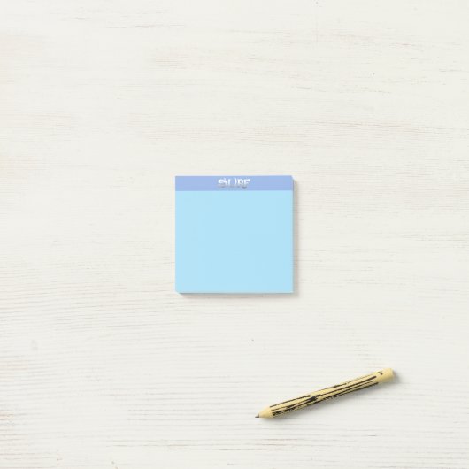 Surf blauwe notitieblokken post-it® notes (Op bureau)