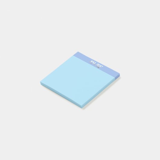 Surf blauwe notitieblokken post-it® notes (Schuin)
