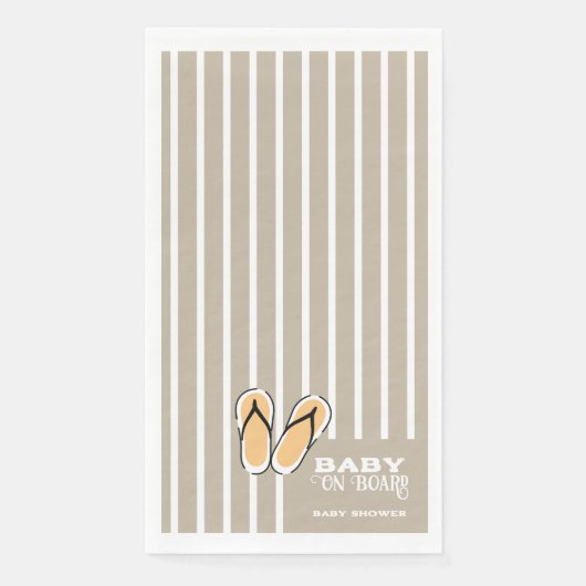 Surf Board Baby Shower Custom - Gender Neutral Servet (Voorkant)