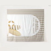 Surf Board Baby Shower Custom Gender Neutral Wandkleed (Voorkant (horizontaal))
