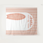 Surf Board Baby Shower Custom Photo Wall Banner Wandkleed (Voorkant (horizontaal))