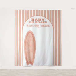 Surf Board Baby Shower Custom Photo Wall Banner Wandkleed