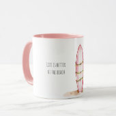 Surf Board Beach Lights Mok (Voorkant links)