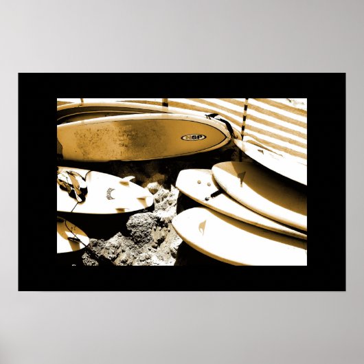 SURF BOARD FOTOGRAFIE POSTER (Voorkant)