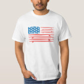 Surf Boards America Vlag T-shirt (Voorkant)