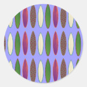 Surf. boards ronde sticker (Voorkant)