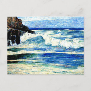 Surf Breaking on Rocks Briefkaart