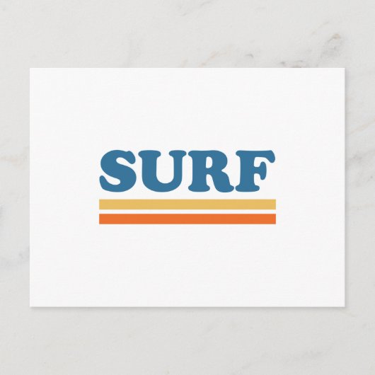 surf briefkaart (Voorkant)