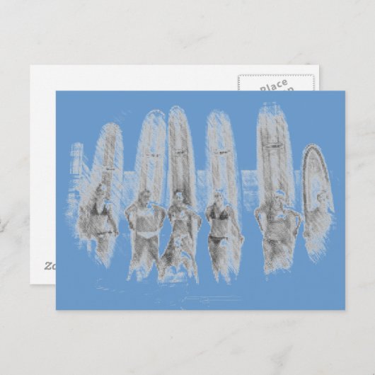 Surf Briefkaart (Voorkant / Achterkant)