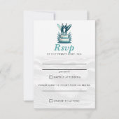 Surf bruidegoms bruiloft RSVP kaartje (Voorkant)