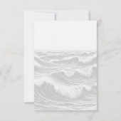 Surf bruidegoms bruiloft RSVP kaartje (Achterkant)