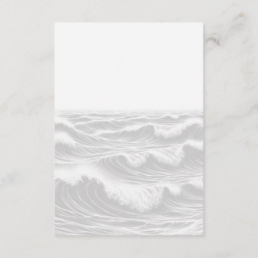 Surf bruiden bruiloft informatiekaartje (Achterkant)