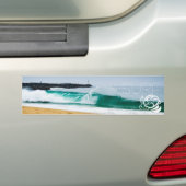 surf bumper bumpersticker (Op auto)