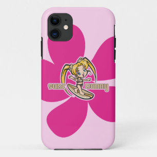 Surf Bunny Surfer Girl Cartoon Case-Mate iPhone Case