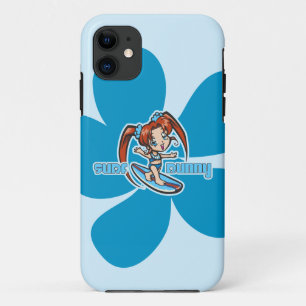 Surf Bunny Surfer Girl Cartoon Case-Mate iPhone Case