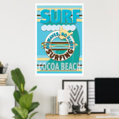 Surf Cacaobeach Poster (Thuiskantoor)