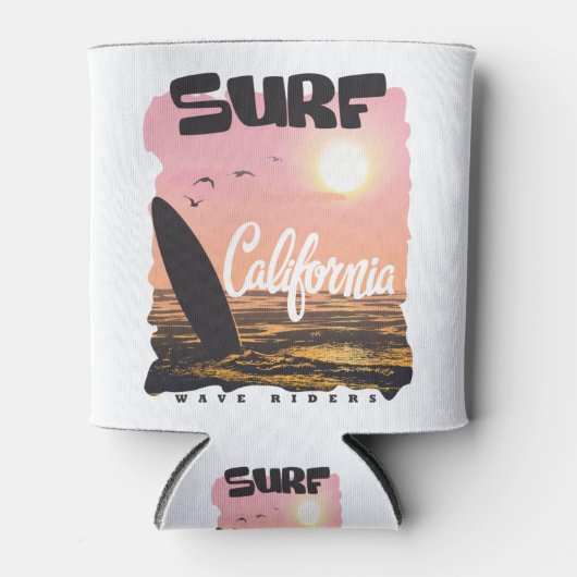 Surf California Beach Blikjeskoeler (Voorkant)