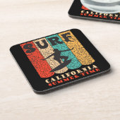 Surf California Beverage Coaster Bier Onderzetter (Linkerzijde)