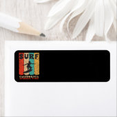 Surf California Return-adreslabel Etiket (Insitu)