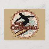 Surf California  surfboard logo briefkaart (Voorkant)