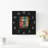 Surf California Wall Clock Vierkante Klok (Huis)