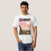 Surf California Wave Rider T-shirt (Voorkant volledig)